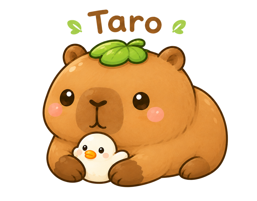 Taro, gentle brown capybara